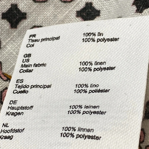 Maje Cosange Embroidered Collar Button Down Linen Shirt - Picture 6 of 13